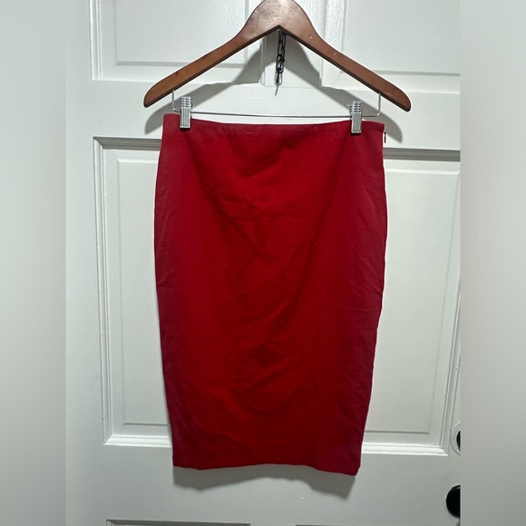 Y2K Body by Victoria Red Lace-Up Pencil Skirt – Office Siren Aesthetic Size 8 - Picture 5 of 5